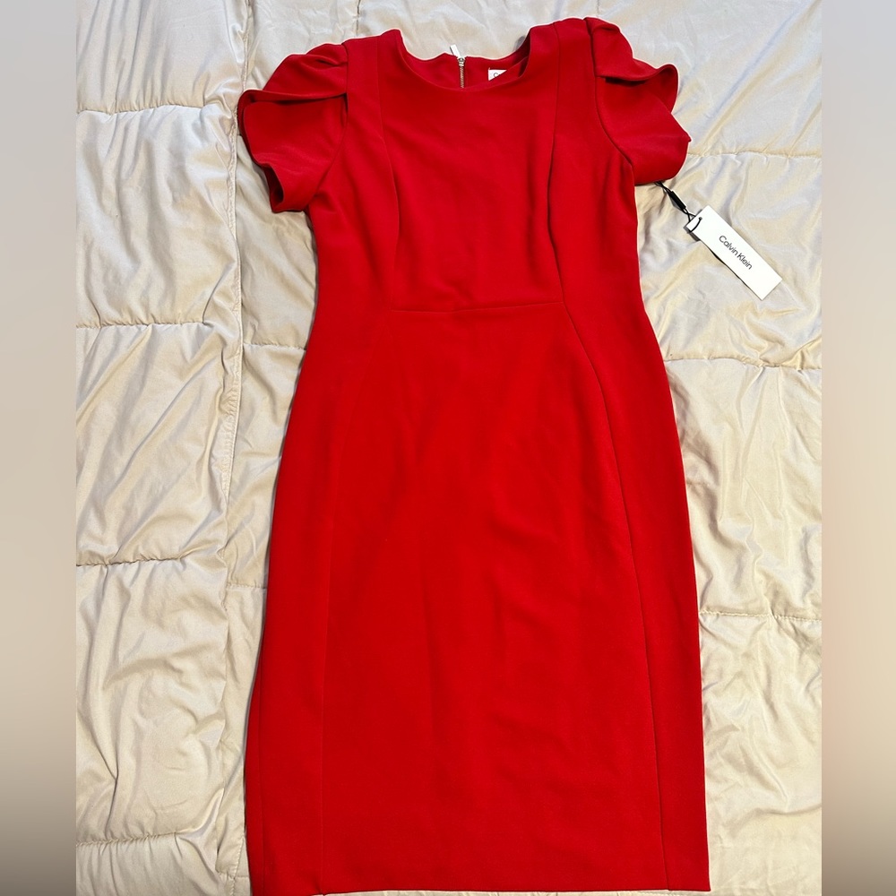 Red Calvin Klein Dress